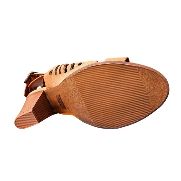NWT Rue 21 Etc Women's Brown Open Toe with 4" Heels Shoes Size M 7/8 NEW - Picture 5 of 7